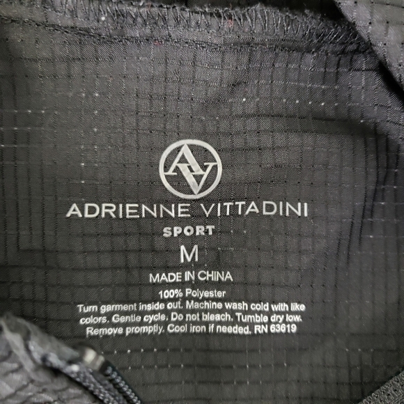 ADRIENNE Vittadini Sport Lightweight Jacket M Blk - Picture 4 of 12